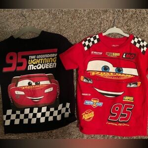 Two lightening McQueen shirts!